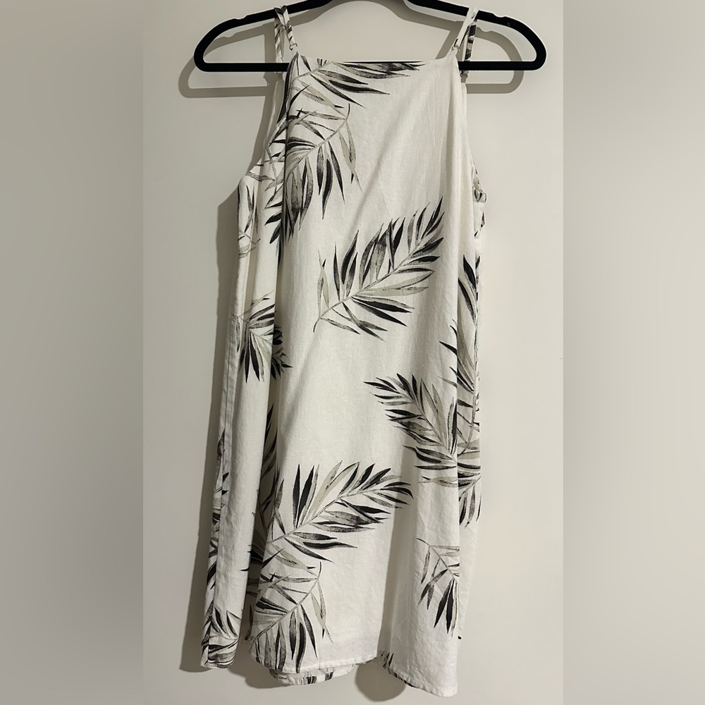 💙 NWOT Medium Linen Blend Spaghetti Strap Dress